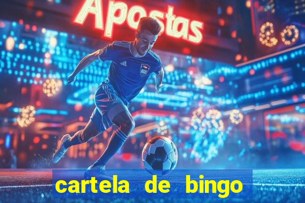 cartela de bingo pra imprimir